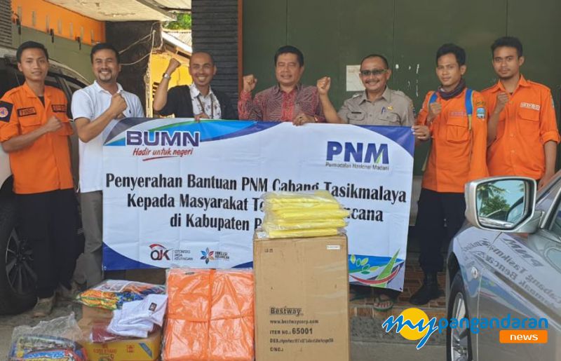 PNM ULaMM Berikan Bantuan tanggap bencana Ke BPPD Kab. Pangandaran